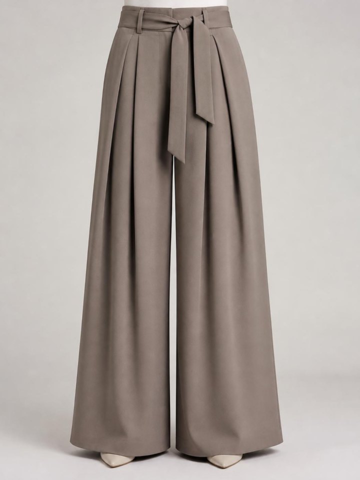 Calça Pantalona com pregas
