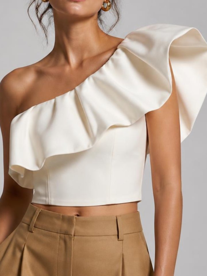 Blusa Ombro babado
